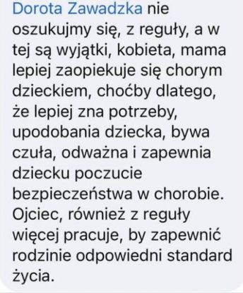 Żródło: Facebook/Dorota Zawadzka