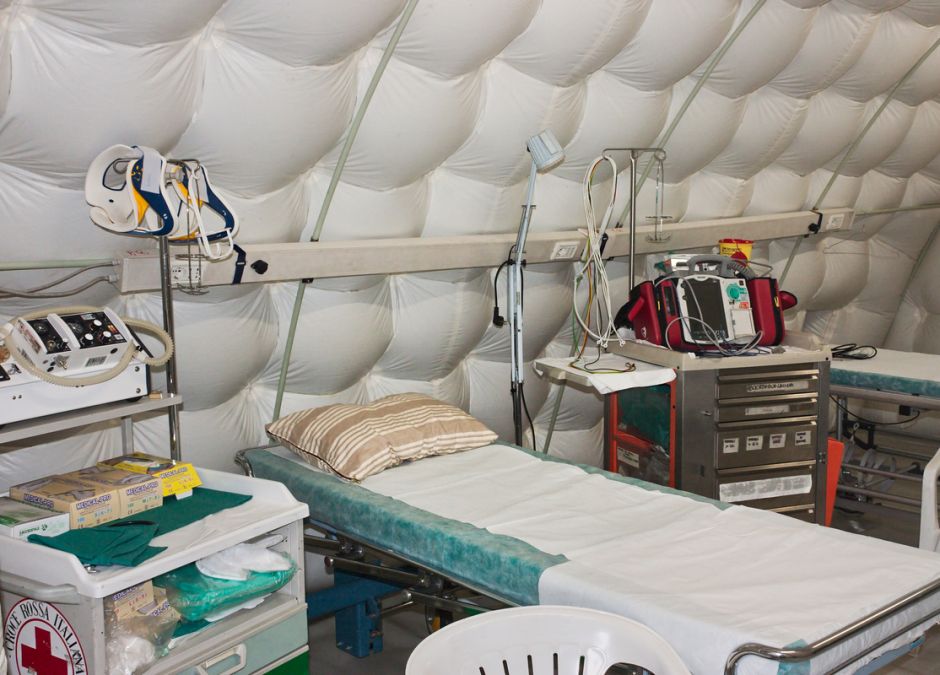 Koronawirus: na Stadionie Narodowym powstaje tymczasowy szpital