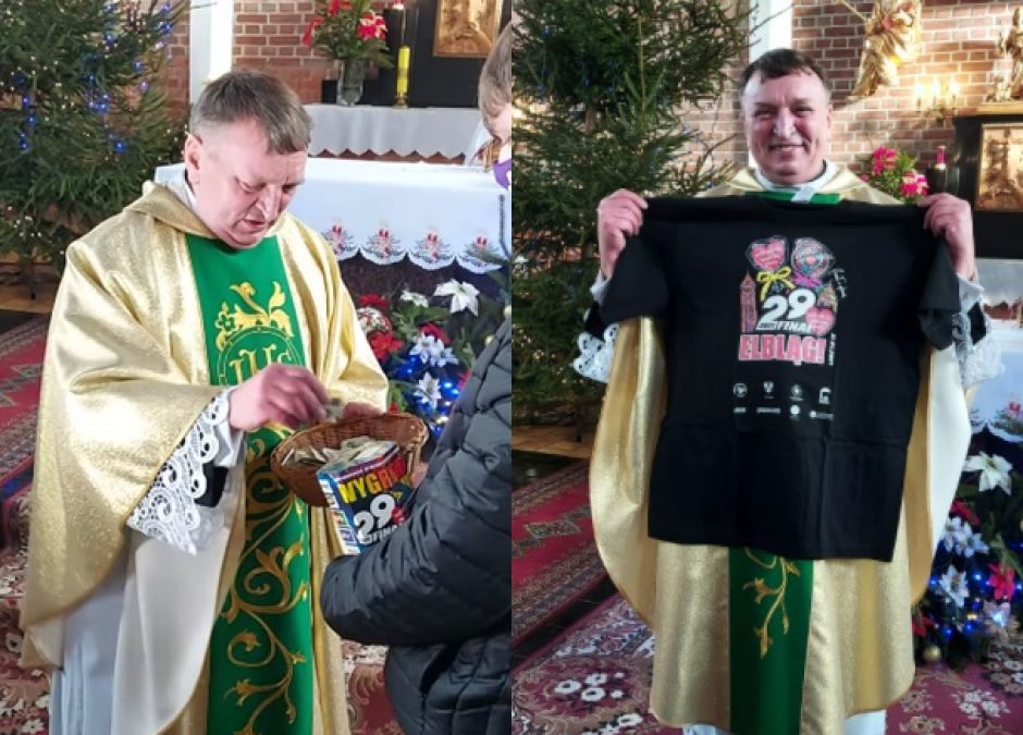 Ksiądz przekazał całą tacę na WOŚP