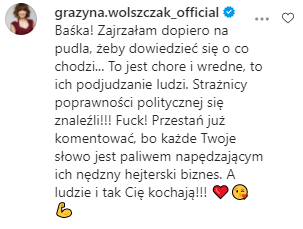 Grażyna Wolszczak wspiera Kurdej-Szatan