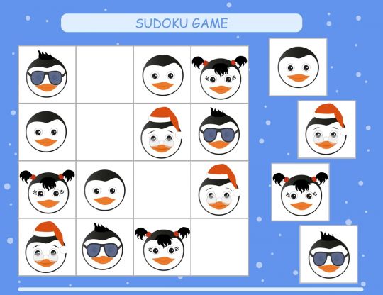 łamigłówki dla dzieci sudoku