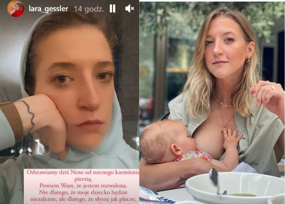 Lara Gessler postanowiła, że najwyższy czas na koniec nocnego karmienia piersią: „Matko, jakie to trudne”.
