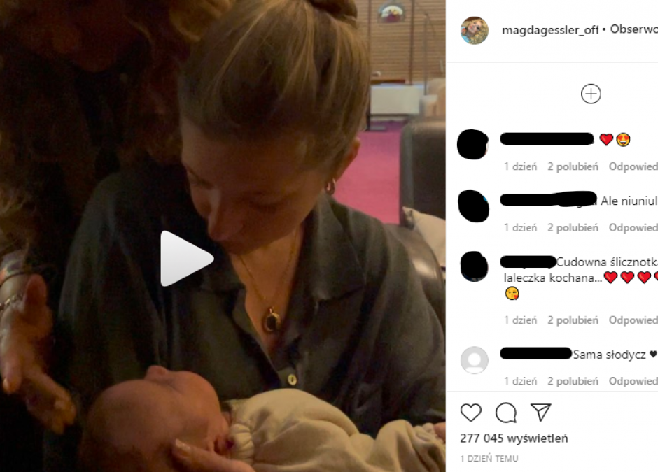 Magda Gessler z wnuczką
