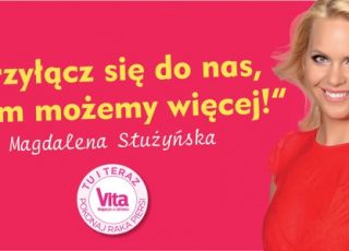 Magdalena Stużyńska, pokonaj raka piersi, akcja Vita
