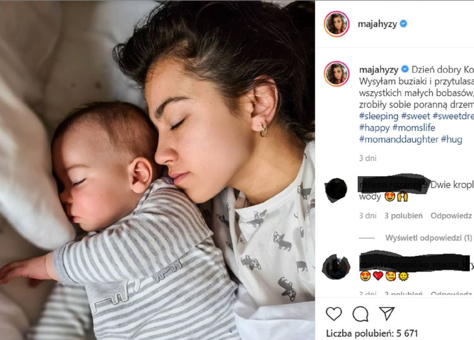 Maja Hyży zachwala karmienie piersią