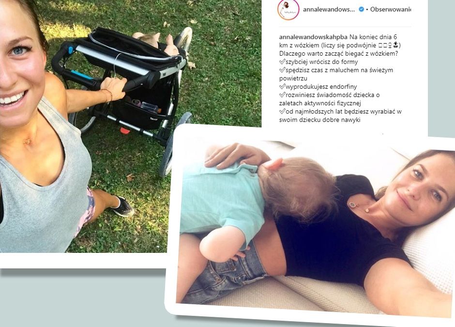 mała Klara Lewandowska ma specjalny wózek do biegania