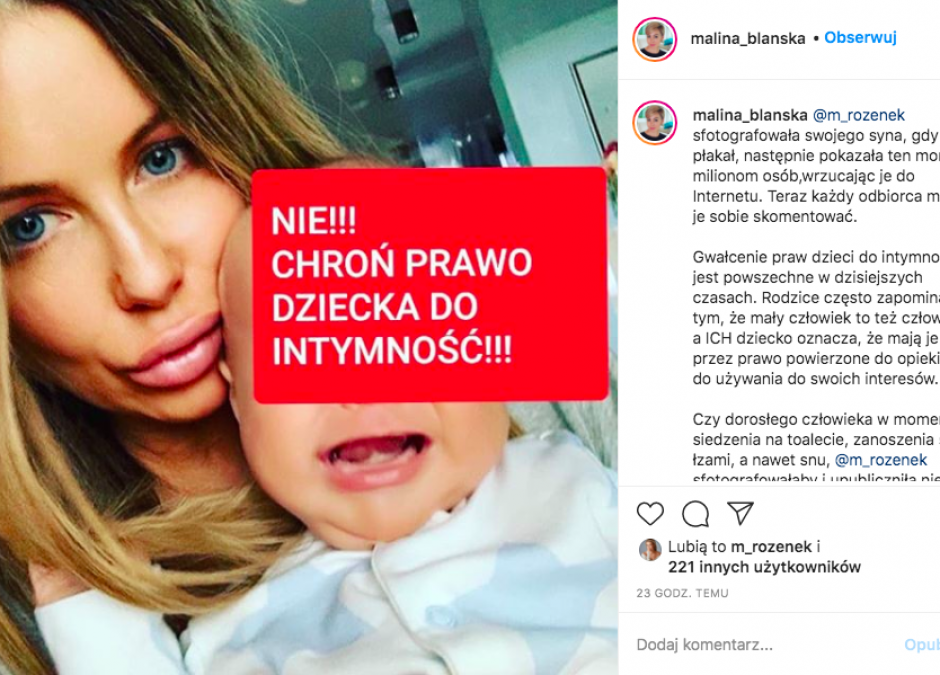 Małgorzata Rozenek skrytykowana przez Malinę Błańską