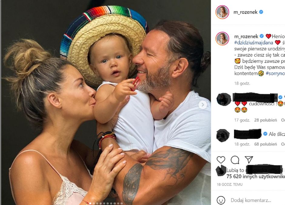 Małgorzata Rozenek świętuje urodziny Henia