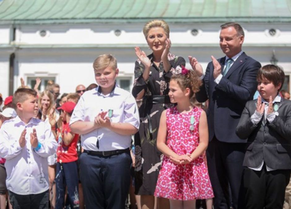 mali bohaterowie odznaczenie przez prezydenta Andrzeja Dudę