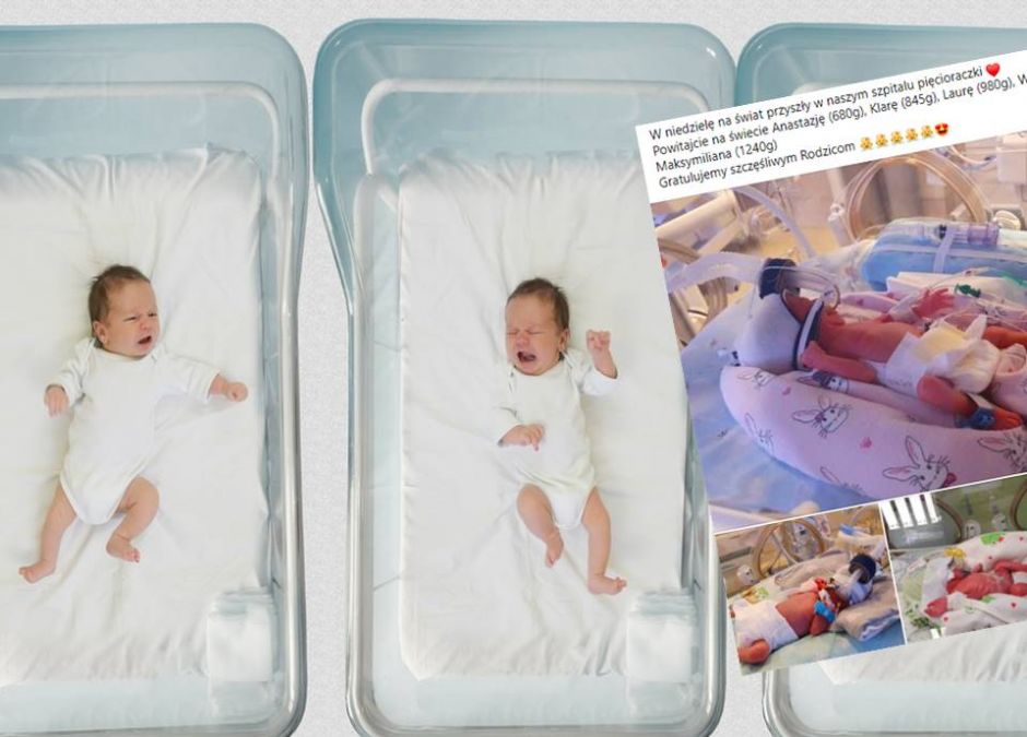 Mama pięcioraczków z Poznania wypisana ze szpitala