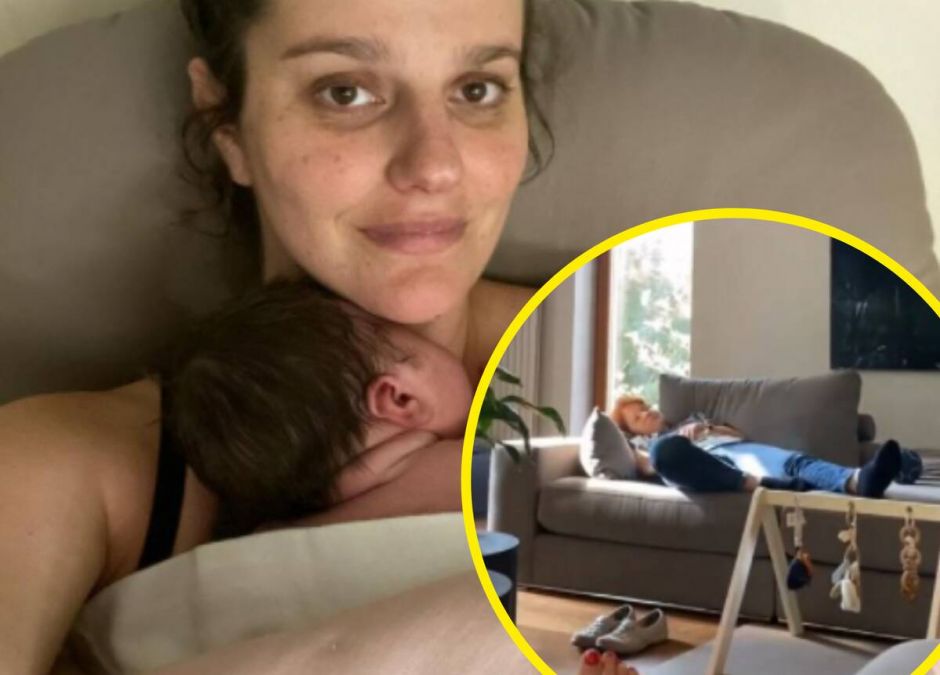 Maria Winiarska opiekuje się wnuczką