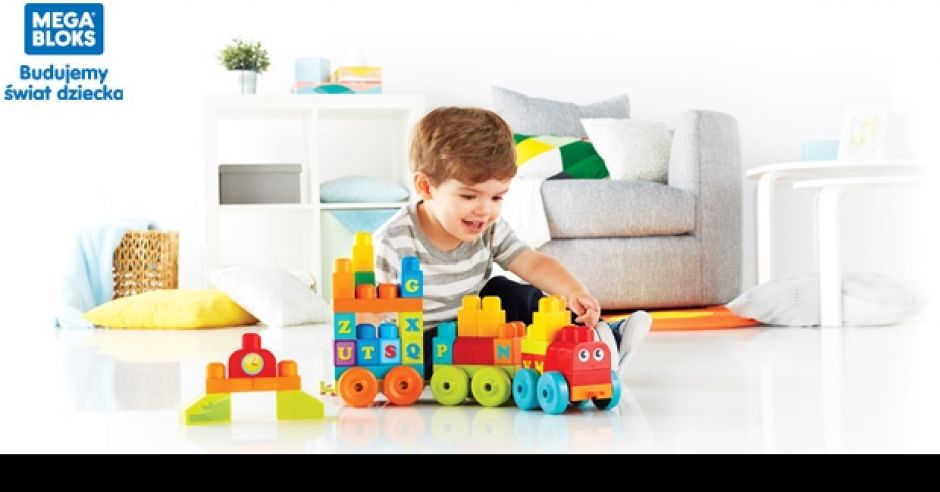 Mega Blocks - pociag ABC