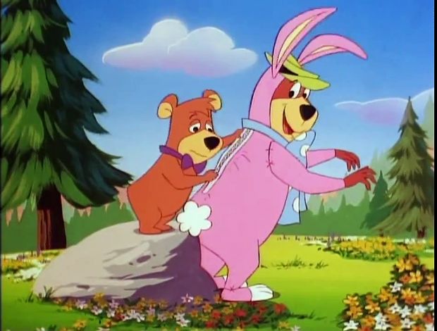 bajka o Wielkanocy – Miś Yogi - wielkanocny miś