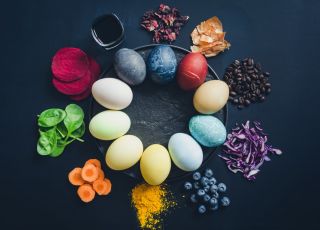 naturalne barwniki do jajek pisanek