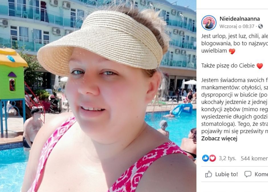 „Nie musisz być IDEALNA aby być SZCZĘŚLIWA” przekonuje znana blogerka, Nieidealnaanna