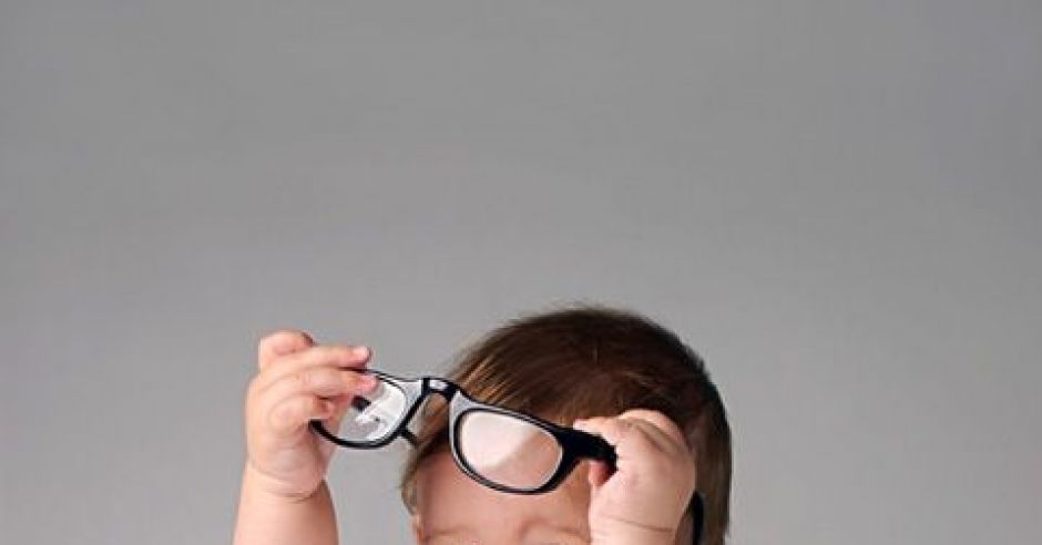 niemowlę, okulary