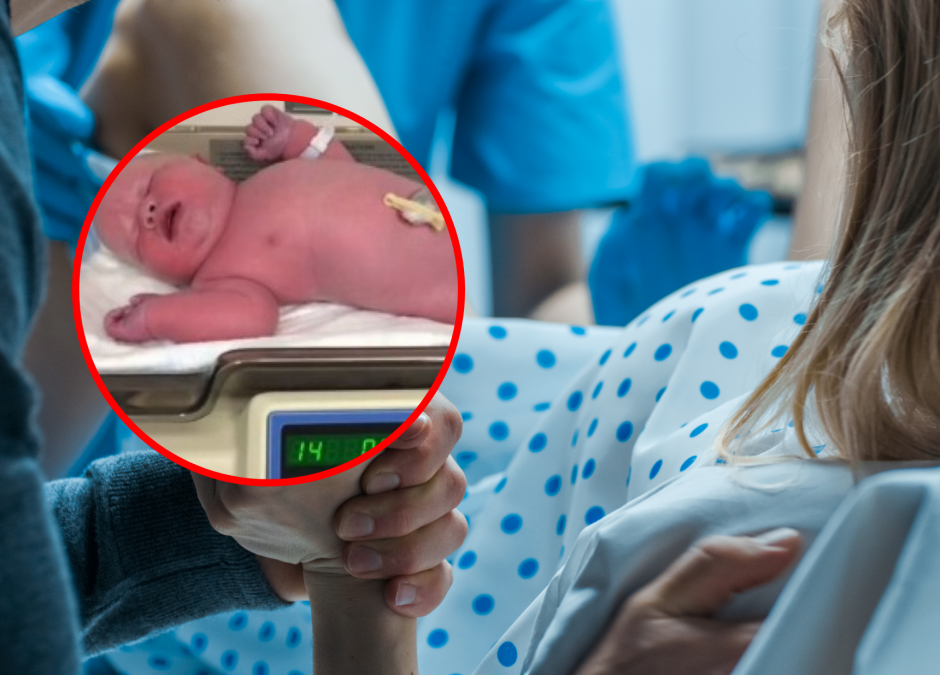 Noworodek ważący prawie 7 kg został hitem TikToka