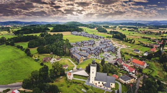 Osada Śnieżka widok