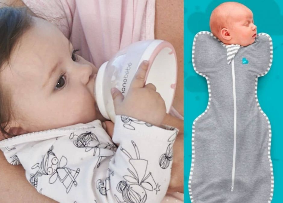 Otulacz Swaddle Up i butelka nanobébé w wyprawce dla niemowlaka