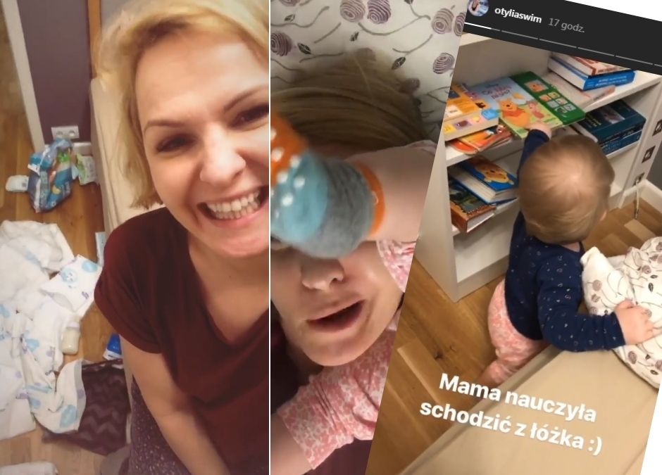 Otylia Jędrzejczak z córeczką - Marcelina szaleje i bałagani
