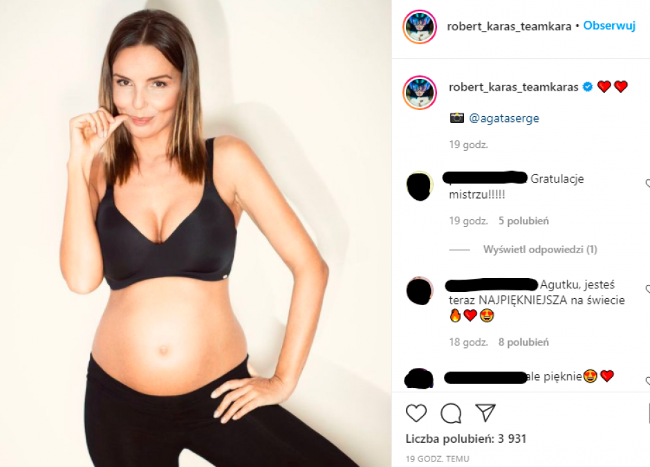 Piękne ciążowe zdjęcia Agnieszki Włodarczyk