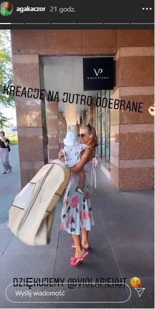 Pierwsze urodziny córki Agnieszki Kaczorowskiej