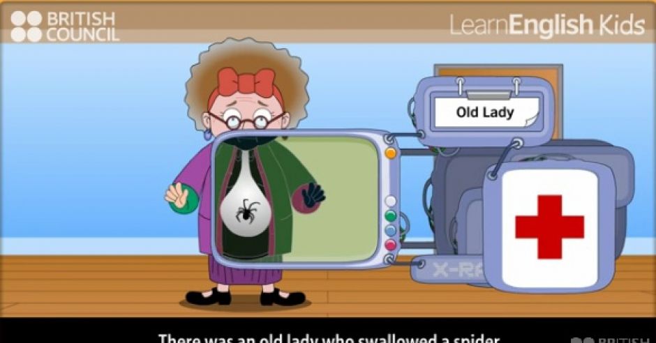 piosenka dla dzieci, angielski dla dzieci, British Council, gra online dla dzieci, An old lady