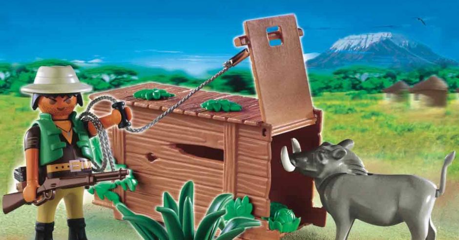 Playmobil, kłusownik z pułapką