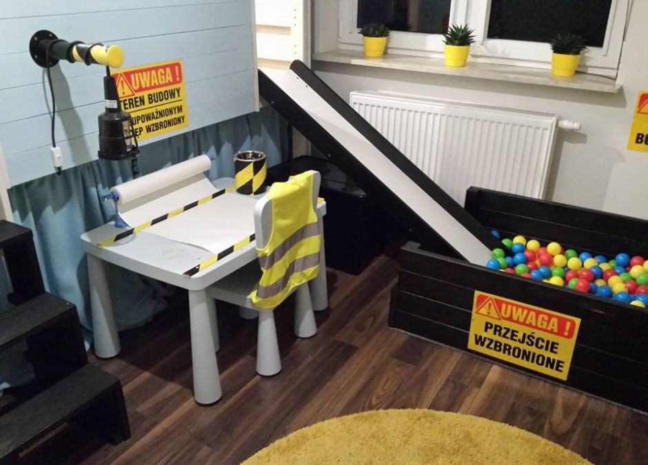 Pokój chłopca - plac budowy