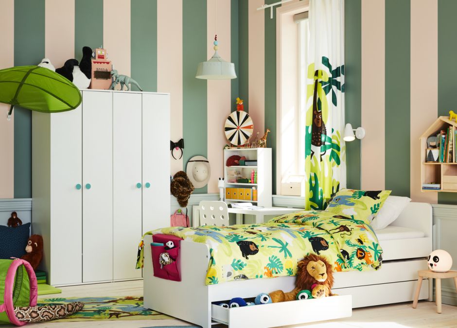 pomysły na podłogę w pokoju dziecięcym IKEA