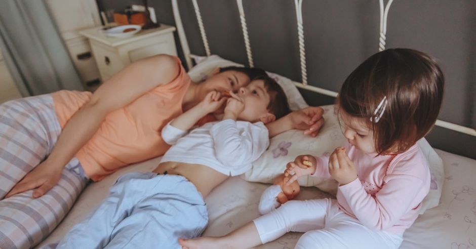 poranek mama i dzieci