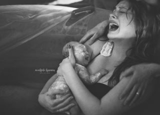 Poród - moment narodzin/ Nichole Hanna Photography
