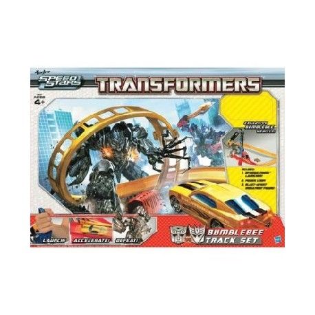 Prezent dla czterolatka, który kocha auta - Elektroniczny tor wyścigowy BumbleBee, Hasbro Transformers