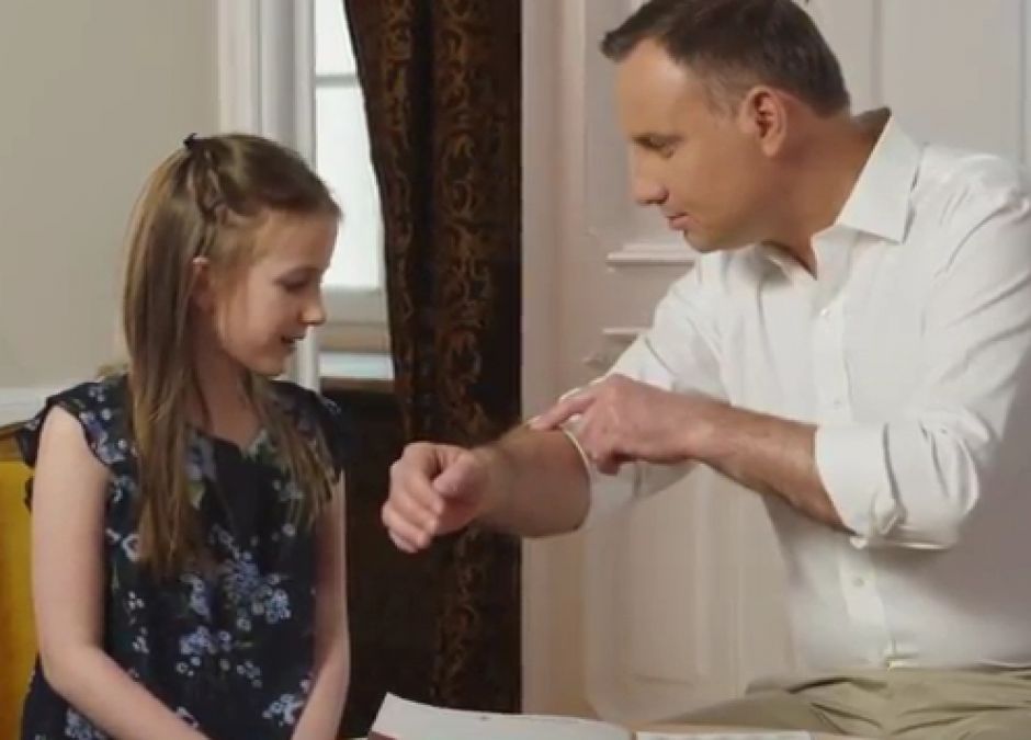 Prezydent Andrzej Duda/czerniak