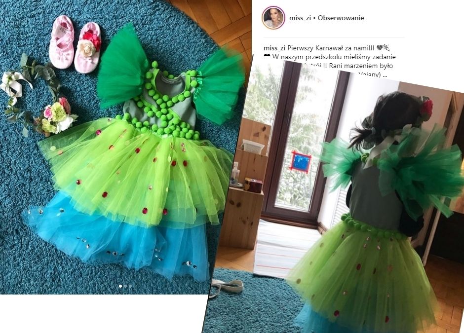 Sukienka tiulowa DIY córeczki Zosi Ślotały