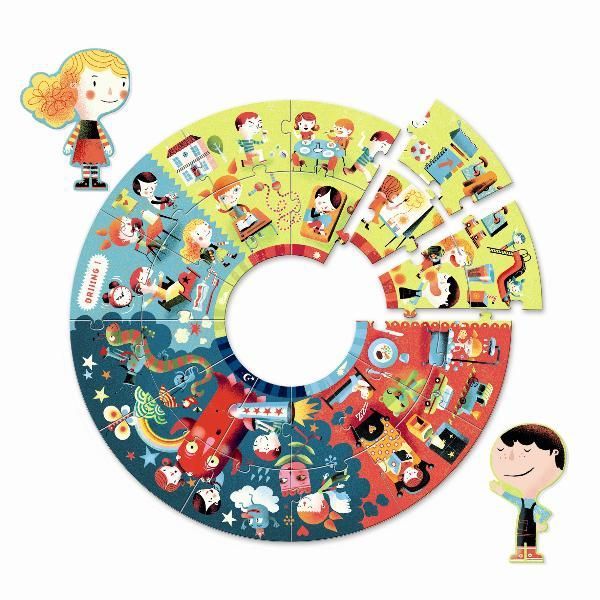 puzzle dla trzylatka, puzzle, puzzle dla dzieci, puzzle pory dnia