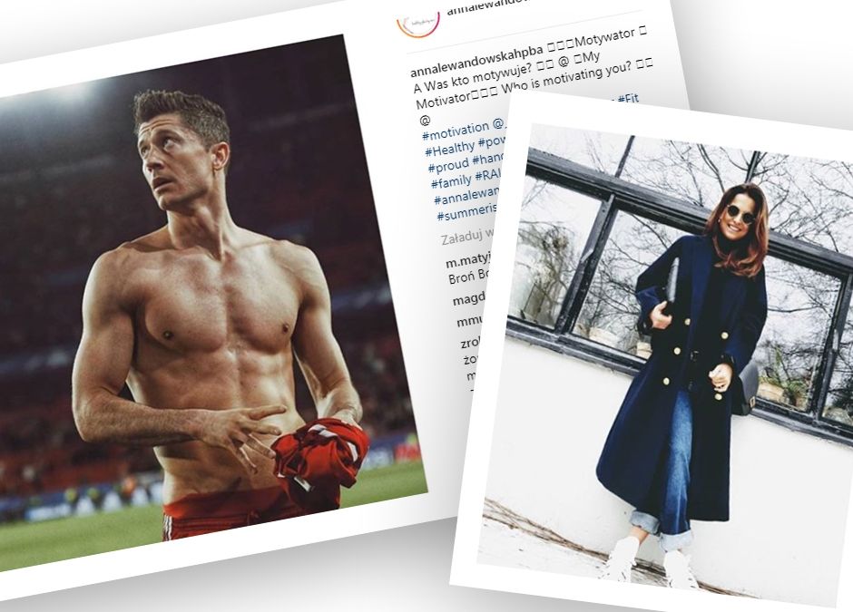 Robert Lewandowski jest motywatorem dla żony i nie tylko