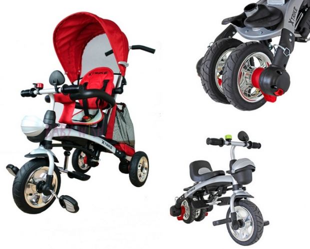 rowerek trójkołowy pompowane koła x trike