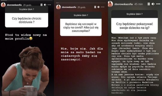 Screeny: Instagram/zborowskazofia