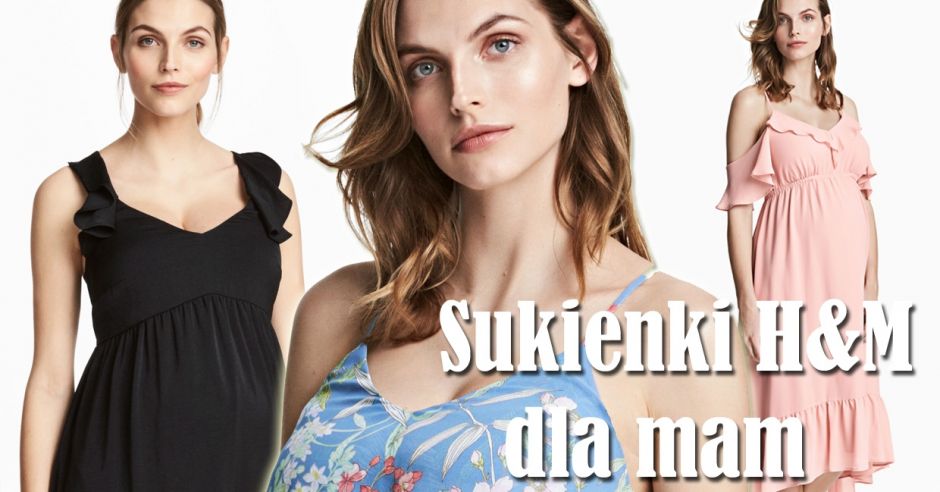 sukienki hm ciążowe na lato 2017 długie i średnie.jpg