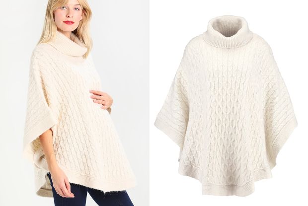 sweter typu ponczo