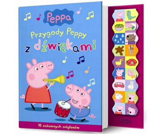 świnka peppa zabawki książeczka dźwiękowa