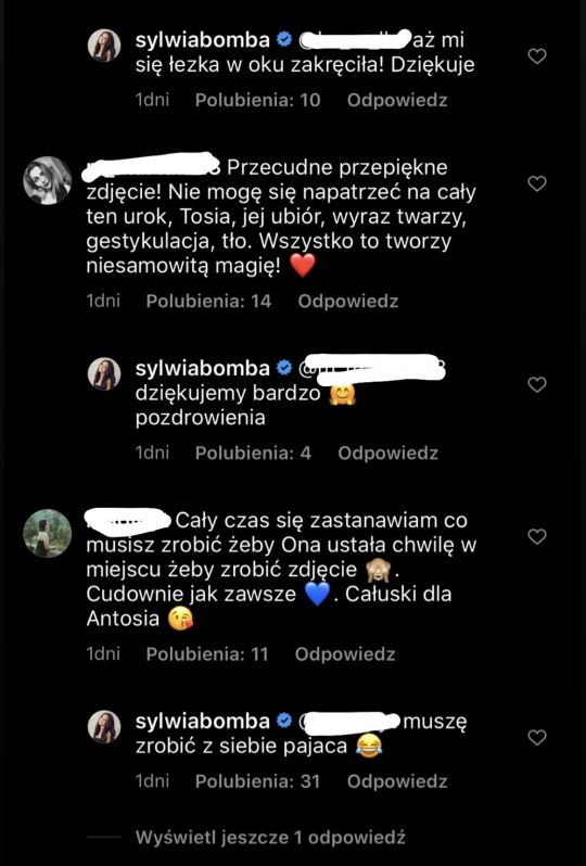 Sylwia Bomba odpowiedziała na komentarz