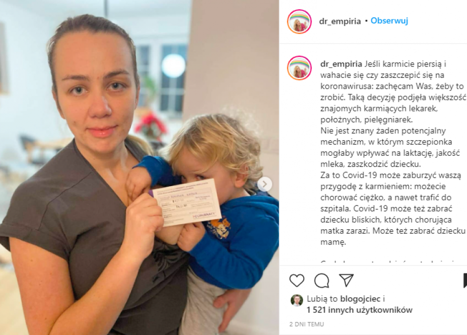 Szczepienia na COVID dla mam karmiących