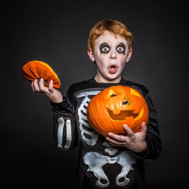 trup makijaż na halloween dla chłopca