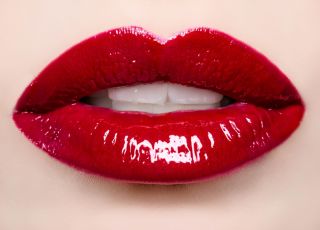Usta, czerwone usta, kobieta seks oralny, miłość francuska