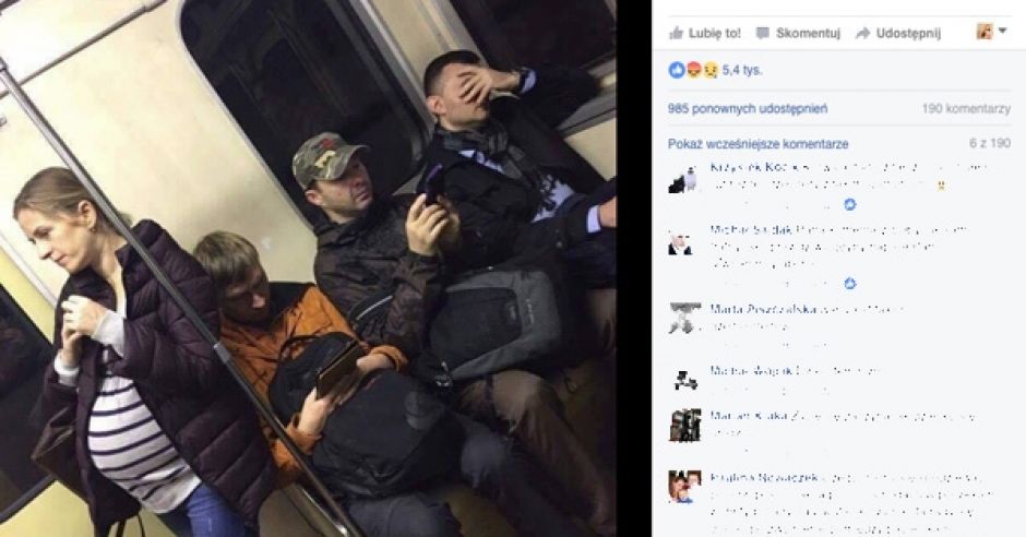 Ustępowanie ciężarnym w metrze