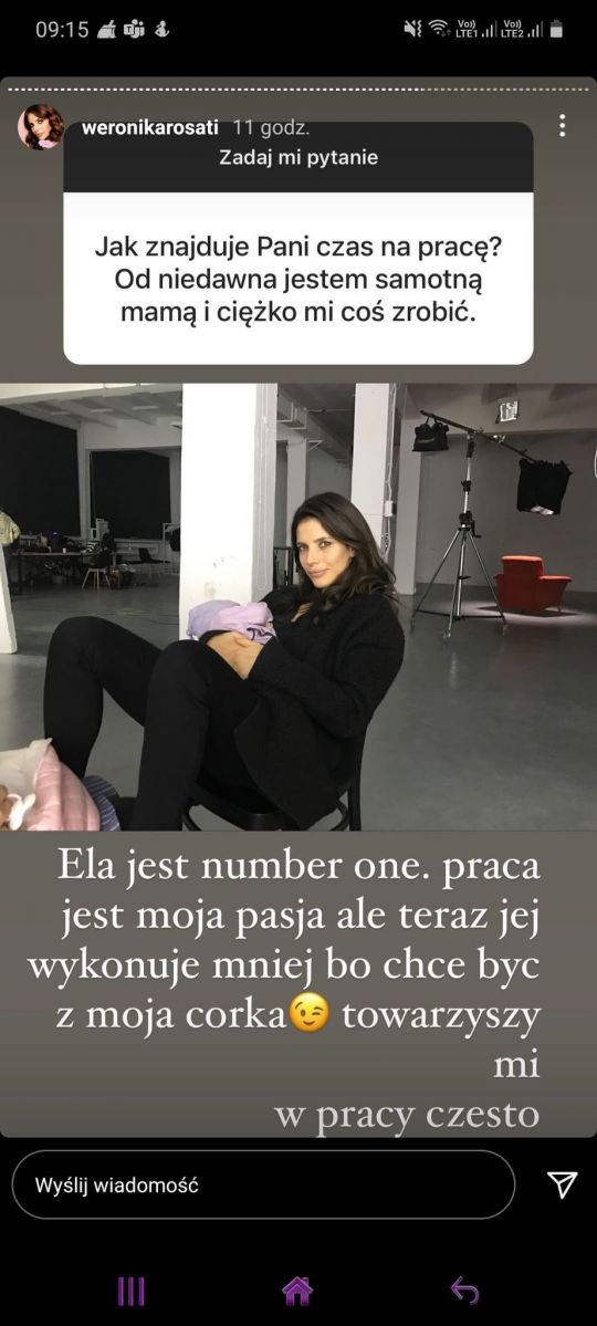 Rosati odpowiada samotnej matce