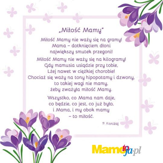 Wiersze dla mamy jako piękne życzenia na Dzień Matki [Gotowe do ...