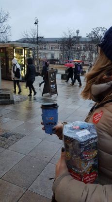 zła pogoda nie odstraszyła wolontariuszy WOŚP